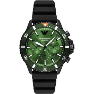 Emporio Armani Diver Analog Green Dial Men's Watch-AR11463