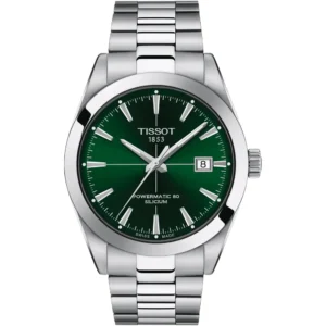Tissot Gentleman Powermatic 80 T127.407.11.091.01 Green Silicum Men Watch
